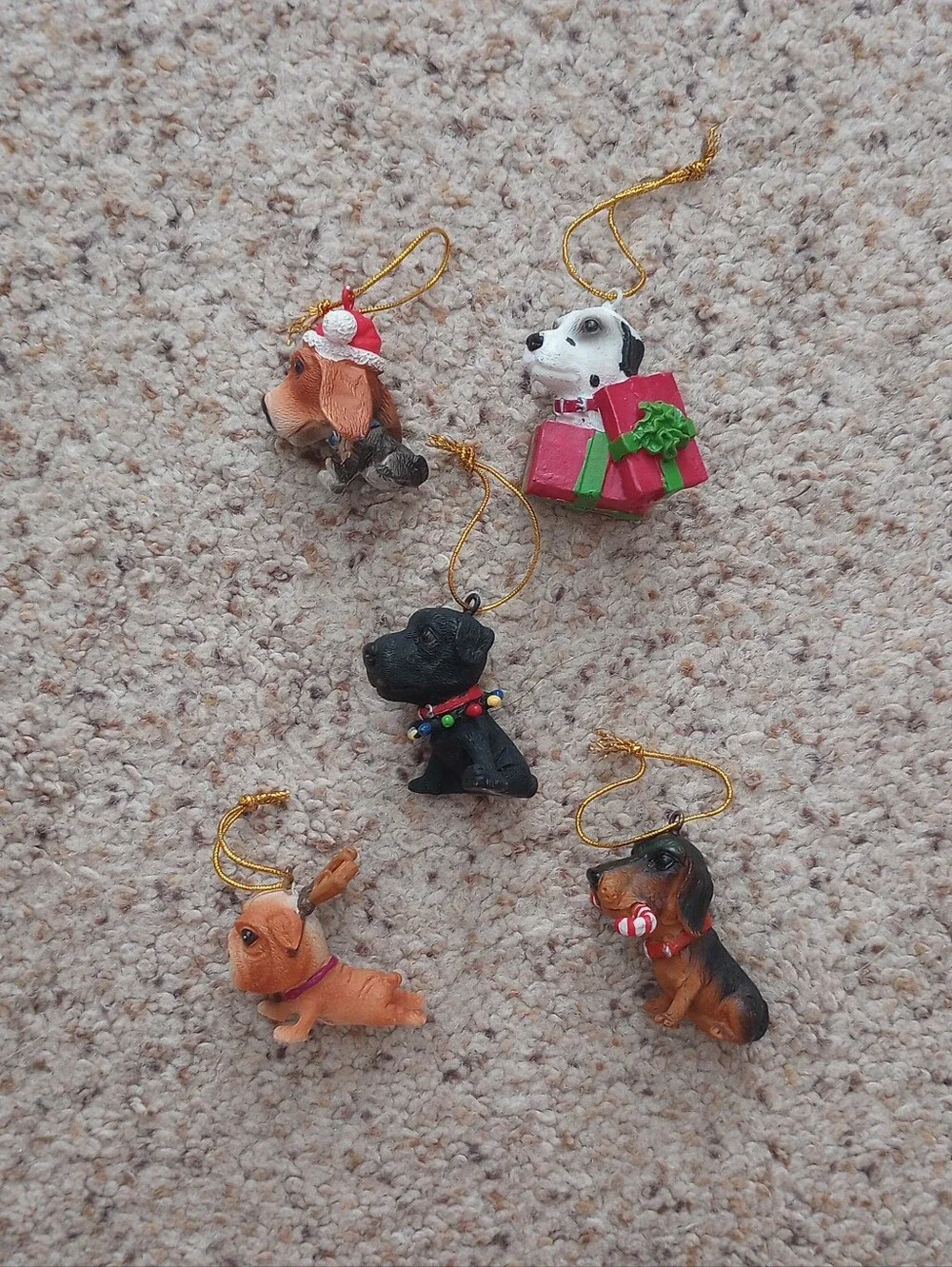 Mini Dogs Christmas Ornaments